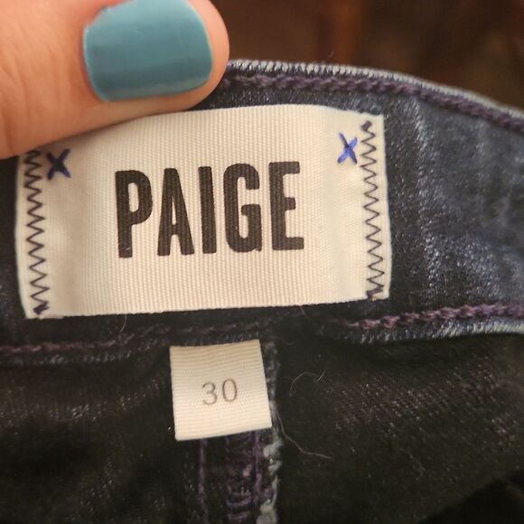 Paige Denim Women's "Verdugo Cropped" Dark Wash Jeans Size 30 US 10 - Picture 8 of 9